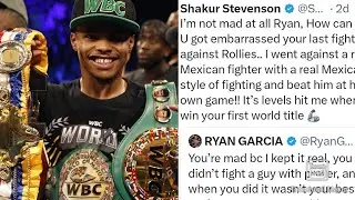 Shakur Stevenson And Ryan Garcia heated exchange on Twitter!