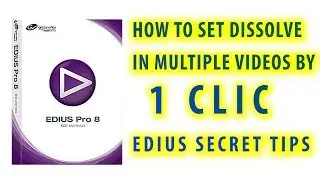 How To Set Dissolve In Multiple Videos By One Click/Edius Secret Tips