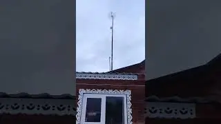Как качает мачту 17м без растяжек. #Мачта #Интернет #Сигнал #Жизнь #Дыра #Помощь #romarik #ромарик