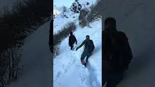 Trekking in Valbiandino in mezzo alla neve fresca ❄️