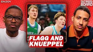 Rookies Cooper Flagg and Kon Knueppel ball out in matchup | Numbers on the Board | NBA on NBC