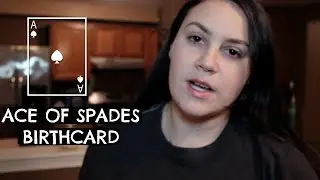Ace of Spades Birth Card