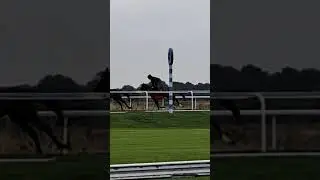 jockeys training at Kempton Park Racecourse