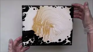 (300) Acrylic Pouring NZ 🎨 First Attempt at a Split Cup Pour - Different!