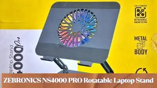 ZEBRONICS NS4000 PRO Rotatable Laptop Metal Stand #gadgets