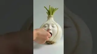 Serene Face in a Spring Onion  |  Organic Calm