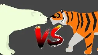 Polar Bear vs Bengal Tiger (Stick Nodes Animation)