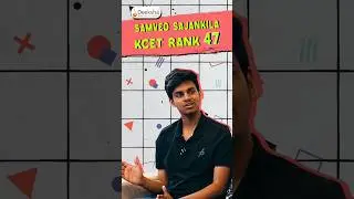 Top 100 Rank in KCET, Topper Strategy #shorts #kcet #kcet2024
