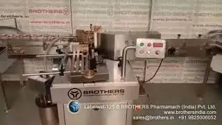 Wet Glue Labelling for Round Big Size bottle of agro  chemical and food industries using paper label