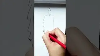 Candle drawing easy|Yasmin Art Drawing #shorts #ytshorts #youtubeshorts
