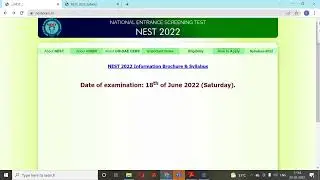 NEST 2022 II Admission into NISER Bhubaneswar and University of Mumbai CEBS