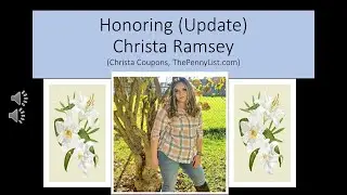 Honoring Christa Ramsey Update