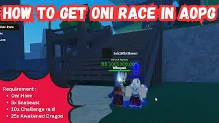 AOPG HOW TO GET ONI RACE
