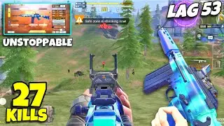 27 KILLS With BUFF LAG 53 🤯 | BEST LAG 53 GUNSMITH CODM BR