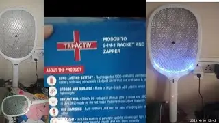 Unboxing & First Look//2-in-1Function Tri-Active Mosquito Racket & Zapper//Mosquito killer #mosquito