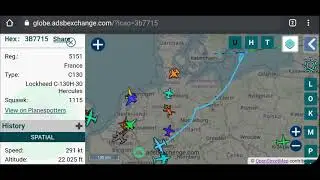 Great Sounding [Classic] French Lockheed C-130H Overflight Soundrecording at 22.000 ft!
