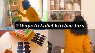 7 Easy Ways to Label Kitchen Jars 🌼 | No-cost kitchen & home labeling ideas