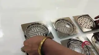 🔷🔷🔷 SS FANCY SQUARE LOCKING DRAIN COVER 🔷🔷🔷