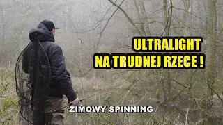 RZEKA LUTYNIA - Zimowy drapieżnik z małej rzeki! (Młyn nad Lutynią, Jarocin, Wielkopolska)