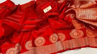 🥰#pure Raw #Mango silk Saree- #Fabric:* Pure Puna Silk- Pallu Intricately woven pallu