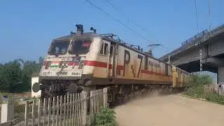 Ludhiyana wap7 30461 rising dust strom at level crossing