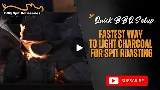 Fastest Way to Light Charcoal for Spit Roasting | Quick BBQ Setup