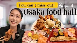 【Gourmet Food Court Dining at a Department Store In Osaka】#sushi #chicken #osaka