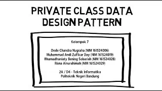 Private Class Data Design Pattern - JTK POLBAN