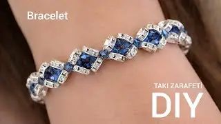 Rondela boncuktan kolay bileklik yapımı..Easy bracelet making with rondela. #diy 