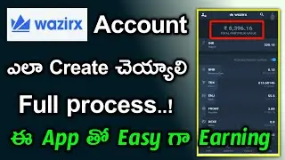 How to create Wazirx Account in telugu ! Wazirx Full register process Telugu ! Tech wallet telugu