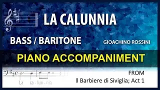 La calunnia in D / Karaoke / Rossini / Bass or Baritone