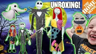 Unboxing Jack and Sally Halloween Animatronics from Home Depot!