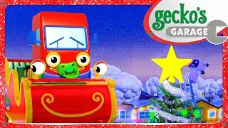 Holiday Decorating Fun with Baby Truck! 🎅🎄 | Baby Truck | Gecko's Garage | Kids Songs