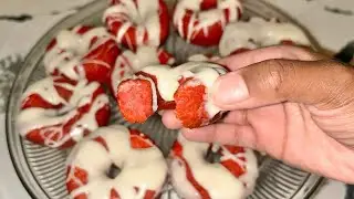 Red Velvet Donuts - Red Velvet Yeast Donuts Recipe From Scratch - Ellen&rsquo;s Homemade Delights 🍩❤️