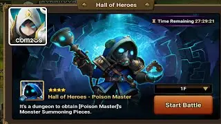 Hall Of Heros Event!! Poison Master - Summoners War - Gameplay #summonerswar
