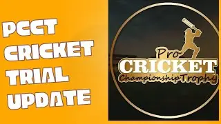 Pro cricket championship trophy (PCCT) trial update