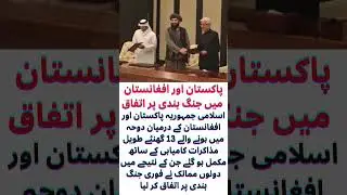Doha talks successful, Pakistan and Afghanistan agree on immediate ceasefire