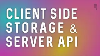 How to handle client side data and storage with server API communication when building web apps