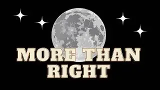 More than right (lyrics) | OFFICIAL music