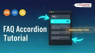 Build Interactive FAQ Accordion JavaScript HTML CSS Tutorial Guide