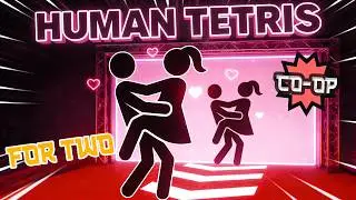 HUMAN TETRIS | High Quality Interactive Game for Two | Valentine's Fitness | FULL