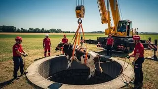 &ldquo;Brave Team Saves Cow From Deep Cave &ndash; Emotional Rescue Story&rdquo; #Rescue #emergency 