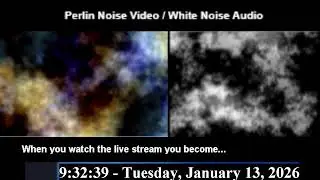 LIVE Paranormal Experiment Stream: Perlin Noise Video & Live Filtered Experiment Audio