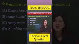 IBPS AFO Previous year question | Entomology #1 #afo #agriculture #agricultureadda247
