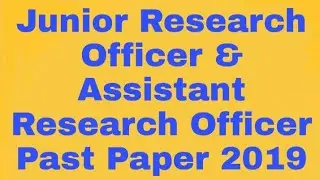 Lec 74,  PPSC Past Paper Of Research Assistant Or Junior Research Officer