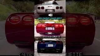 C4 vs C5 vs C6 - Best Corvette Stock Exhaust Sound?  #corvette #exhaustsound