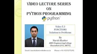 Python 5.3 Functions: Practice Exercise and Recursion