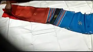 original pure Bishnupur silk kolakatta saree with BP and silk mark ph 7439865648