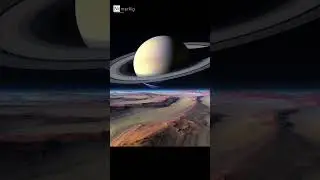 Rivers of METHANE on Titan?! 🌍💨🌌 #shorts #trending #science  #dailysciencefacts #space #moon