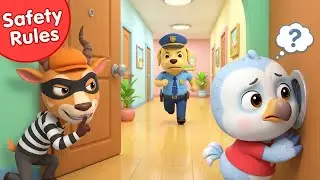 The Invisible Knock! 🚪 Mystery at the Door | Safety Rules for Kids | Sheriff Labrador Police Cartoon